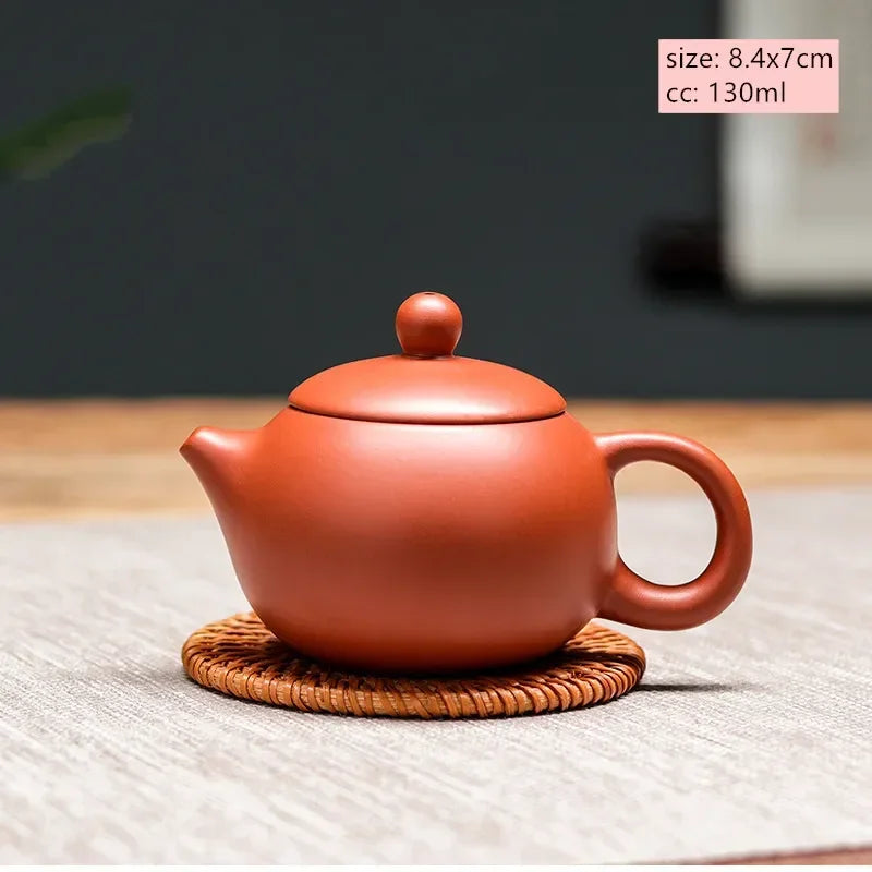 Théière en Terre Cuite de Yixing ronde orange 